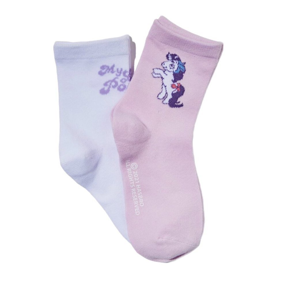 My little pony girls crew cut socks 2 pack